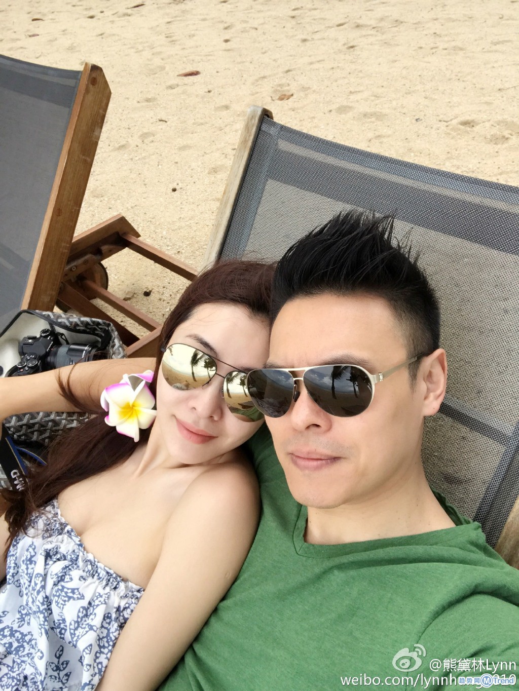 熊黛林海边度蜜月大秀好身材