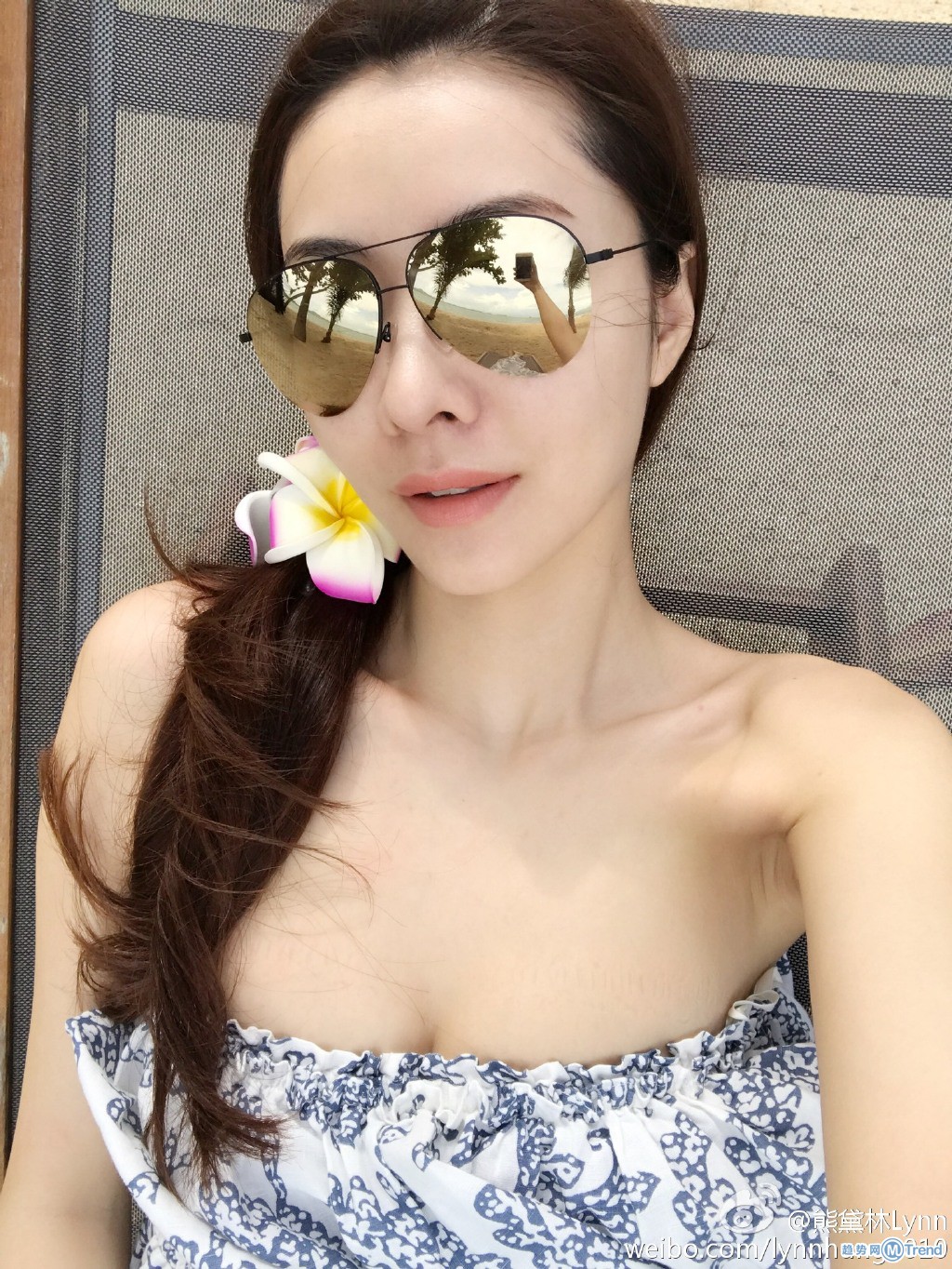 熊黛林海边度蜜月大秀好身材