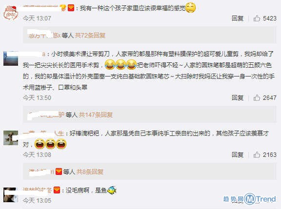 带鱼孩子刷爆网络成小网红 粗心家长现身解释