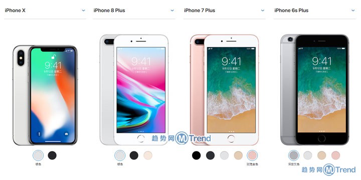 苹果X 8Plus iPhone7 6s差别具体在哪？图说性价比谁更高