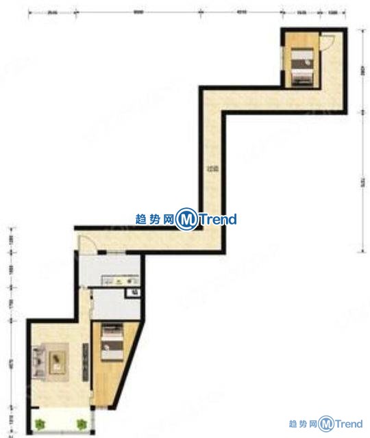 一带一路两居户型带跑道二手房！奇葩户型大盘点