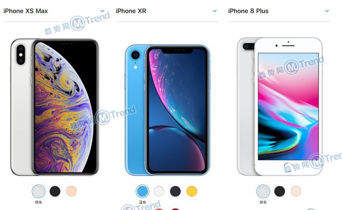 苹果XSMAX XR 8Plus 7P参数区别对比：屏幕多大 哪个最好